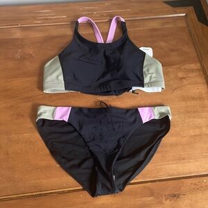 Prana NWT Baja Swim Top Tulum Bottom Swim Set Size Large